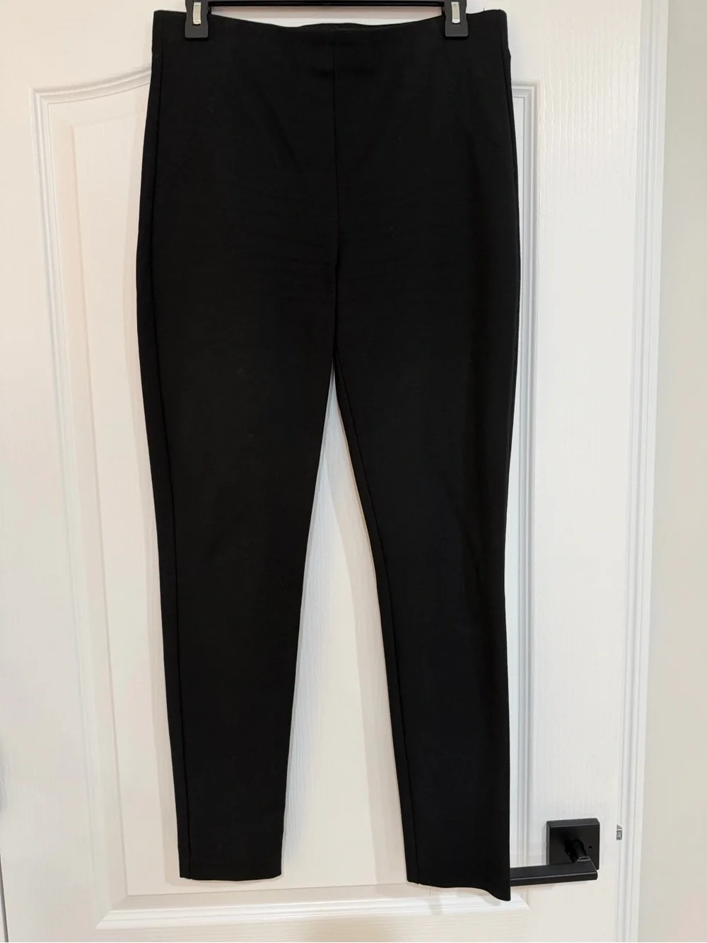 Thalian Black Skinny Ponte Pull-On Dress Pants